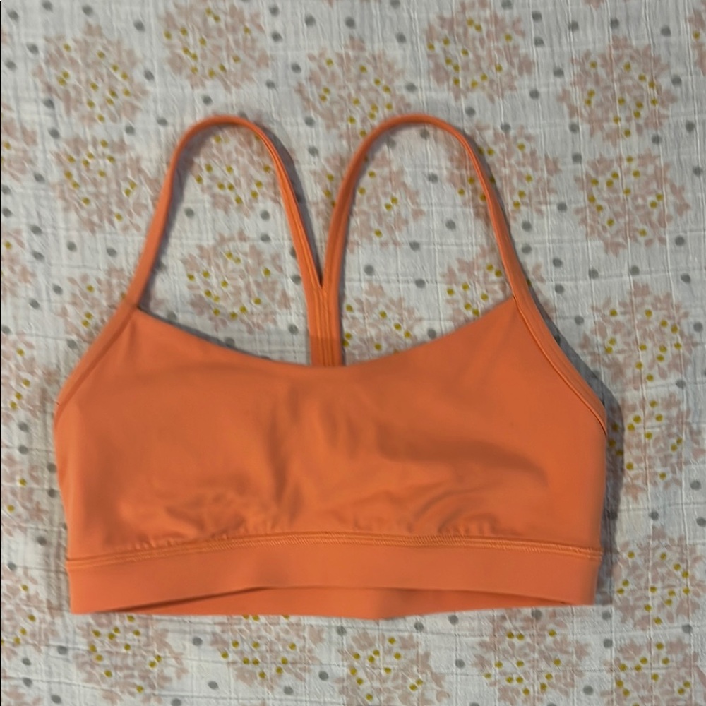 Lululemon Athletica Vibrant Orange Sports Bra